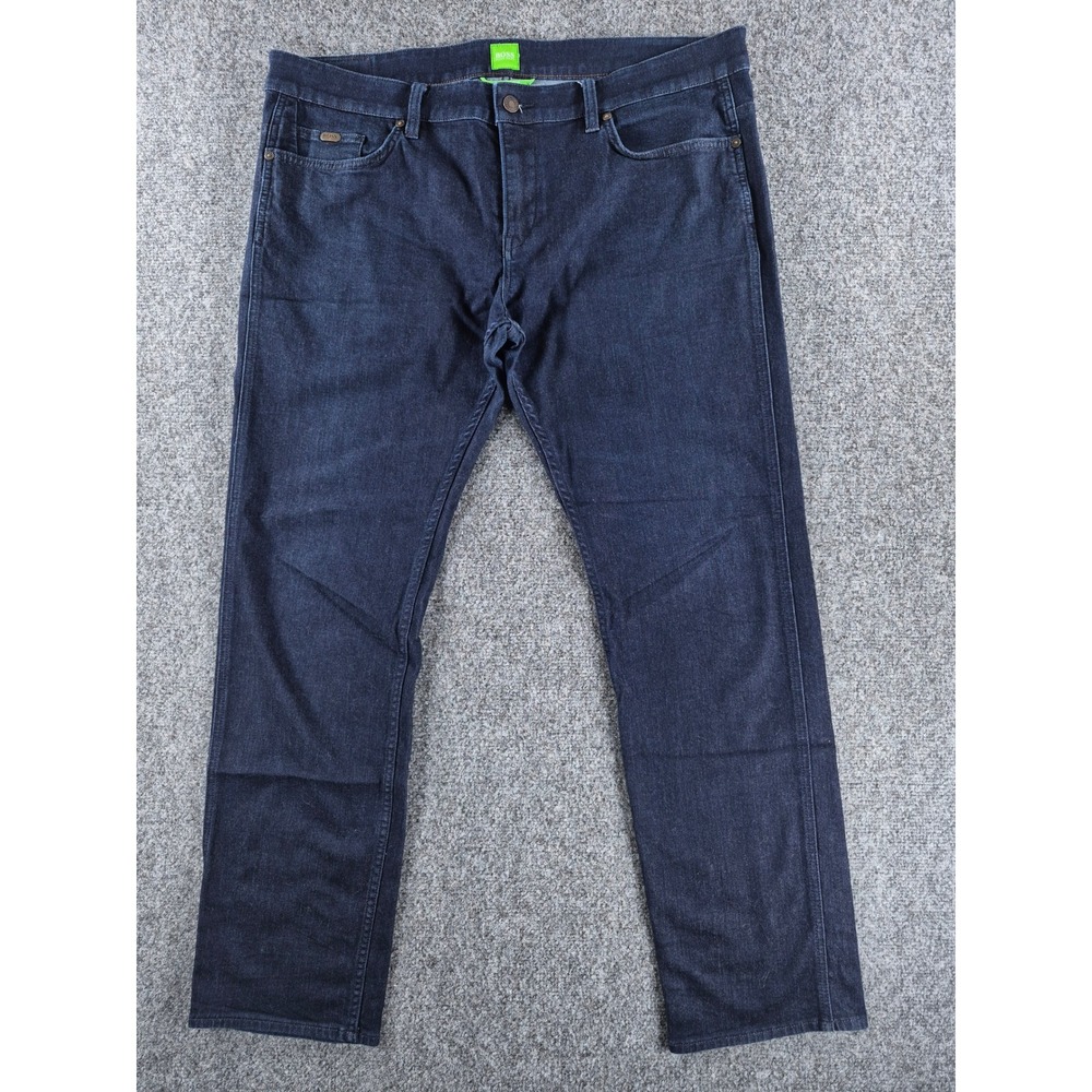 Hugo Boss Green Label Delaware Slim Fit Jeans Dark Wash Indigo Blue Mens 38x32